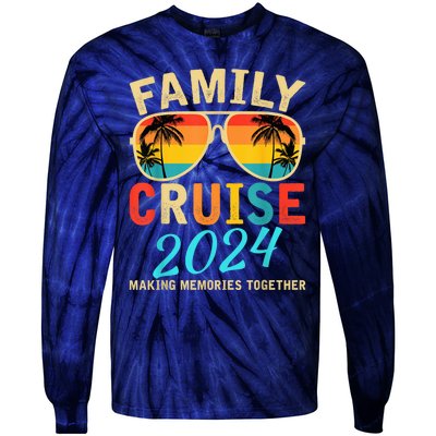 Family Cruise Trip 2024 Hello Summer Vacation Beach Matching Tie-Dye Long Sleeve Shirt