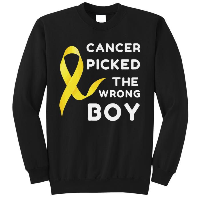 Funny Cancer Treatment Gifts Cancer You Picked The Wrong Guy Sweatshirt