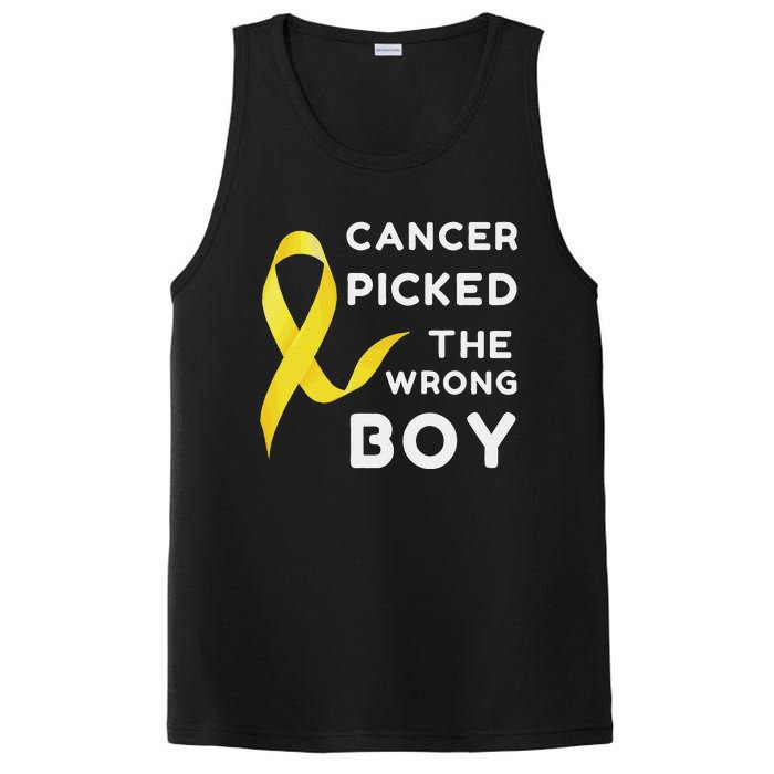 Funny Cancer Treatment Gifts Cancer You Picked The Wrong Guy PosiCharge Competitor Tank