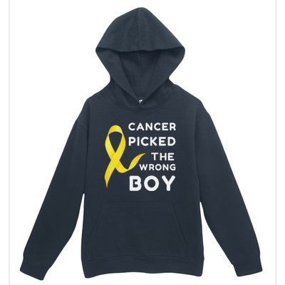 Funny Cancer Treatment Gifts Cancer You Picked The Wrong Guy Urban Pullover Hoodie