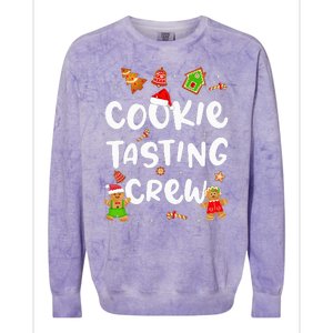 Festive Cookie Tasting Crew Pajama Set for Family Xmas Colorblast Crewneck Sweatshirt