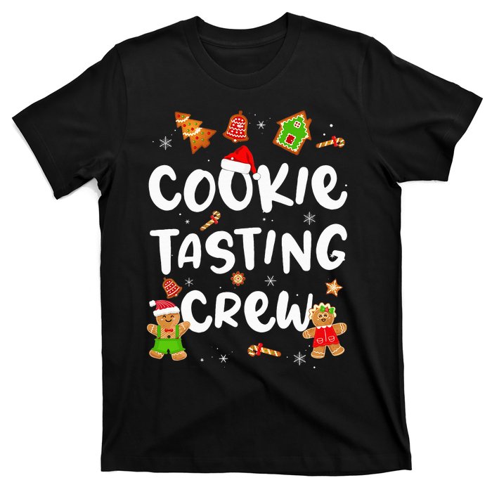 Festive Cookie Tasting Crew Pajama Set for Family Xmas T-Shirt