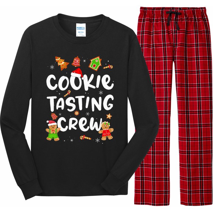 Festive Cookie Tasting Crew Pajama Set for Family Xmas Long Sleeve Pajama Set