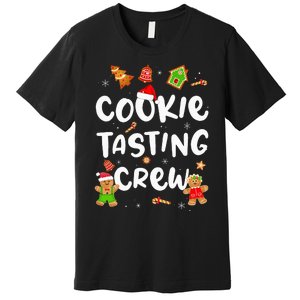 Festive Cookie Tasting Crew Pajama Set for Family Xmas Premium T-Shirt