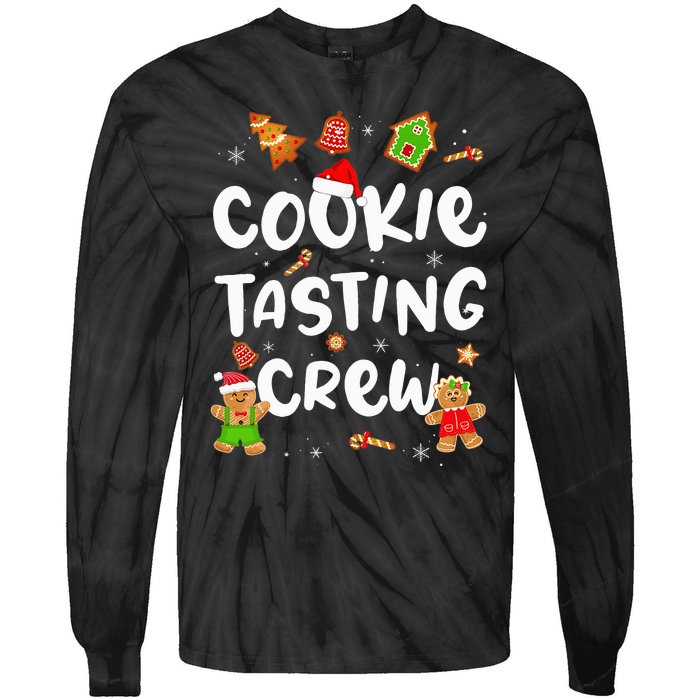 Festive Cookie Tasting Crew Pajama Set for Family Xmas Tie-Dye Long Sleeve Shirt