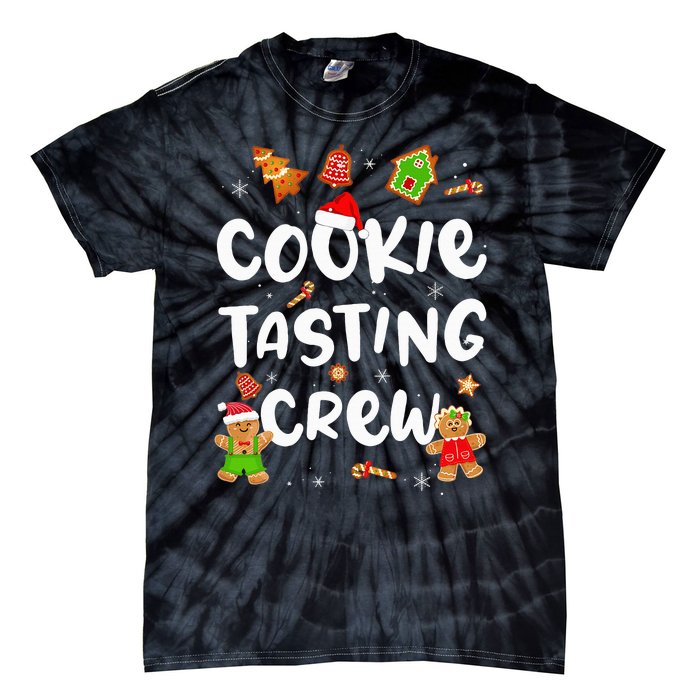 Festive Cookie Tasting Crew Pajama Set for Family Xmas Tie-Dye T-Shirt