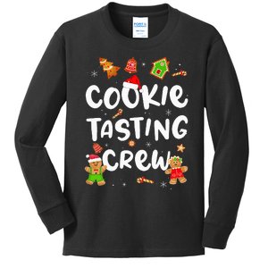 Festive Cookie Tasting Crew Pajama Set for Family Xmas Kids Long Sleeve Shirt