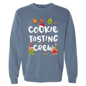 Festive Cookie Tasting Crew Pajama Set for Family Xmas Garment-Dyed Sweatshirt