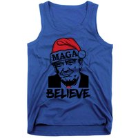 Funny Christmas Trump 2024 Maga Trump Wearing Maga Santa Hat Meaningful Gift Tank Top