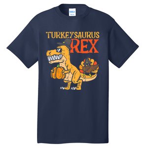 Funny Cute Turkeysaurus Rex Dab Turkey Dino Toddler Boys Thanksgiving Tall T-Shirt