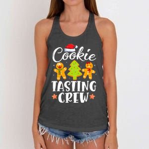 Festive Cookie Tasting Crew PJs for Family Christmas Women's Knotted Racerback Tank