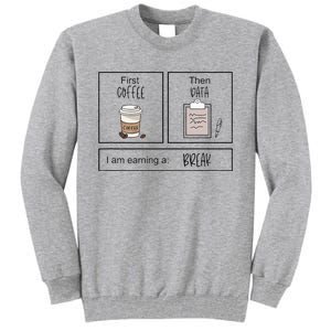 First Coffee Then Iep Teacher Sped Teacher Coffee Lover Gift Tall Sweatshirt