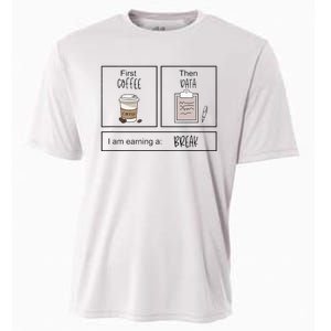 First Coffee Then Iep Teacher Sped Teacher Coffee Lover Gift Cooling Performance Crew T-Shirt