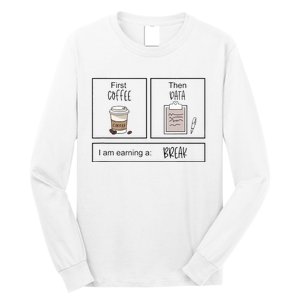 First Coffee Then Iep Teacher Sped Teacher Coffee Lover Gift Long Sleeve Shirt