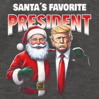 Funny Christmas Trump With Santa Favorite President Meaningful Gift Vector Backpack