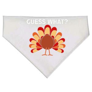 Funny Cute Thanksgiving Guess What Turkey USA-Made Doggie Bandana