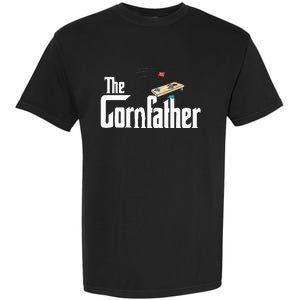 Funny Cornhole The Cornfather Funny Fathers Garment-Dyed Heavyweight T-Shirt