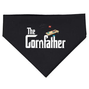 Funny Cornhole The Cornfather Funny Fathers USA-Made Doggie Bandana