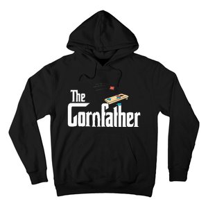 Funny Cornhole The Cornfather Funny Fathers Hoodie