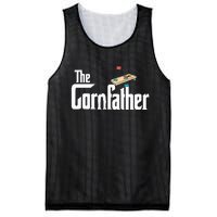 Funny Cornhole The Cornfather Funny Fathers Mesh Reversible Basketball Jersey Tank