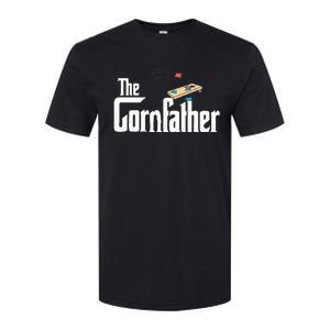 Funny Cornhole The Cornfather Funny Fathers Softstyle CVC T-Shirt