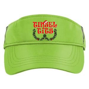 Funny Christmas Tinsel Tits Matching Couples Shirts Adult Drive Performance Visor