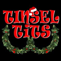 Funny Christmas Tinsel Tits Matching Couples Shirts Poster