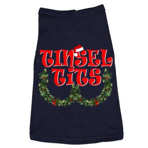 Funny Christmas Tinsel Tits Matching Couples Shirts Doggie Tank