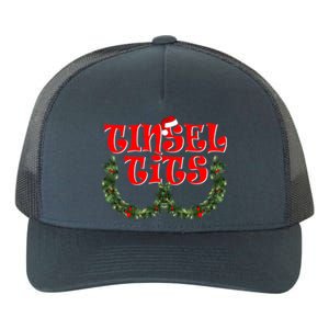 Funny Christmas Tinsel Tits Matching Couples Shirts Yupoong Adult 5-Panel Trucker Hat