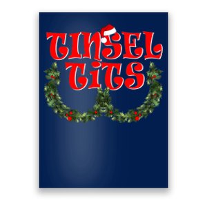 Funny Christmas Tinsel Tits Matching Couples Shirts Poster