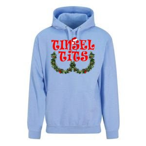 Funny Christmas Tinsel Tits Matching Couples Shirts Unisex Surf Hoodie