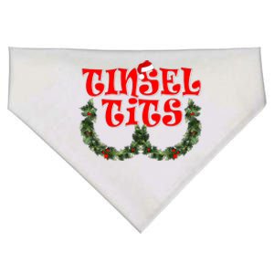 Funny Christmas Tinsel Tits Matching Couples Shirts USA-Made Doggie Bandana