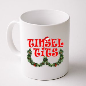 Funny Christmas Tinsel Tits Matching Couples Shirts Coffee Mug