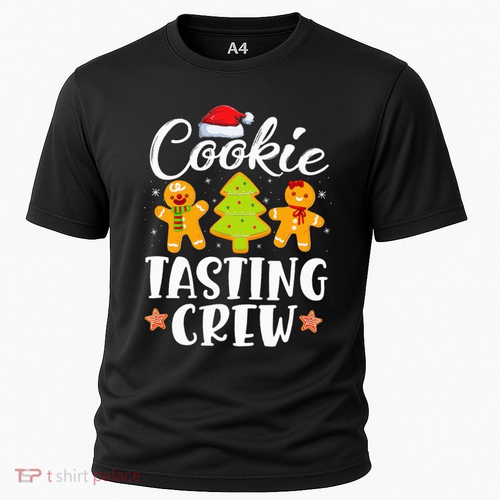 Festive Cookie Tasting Crew Pajama Set for Family Xmas Performance Shirt