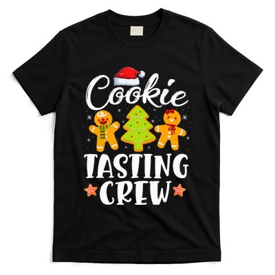 Festive Cookie Tasting Crew Pajama Set for Family Xmas T-Shirt