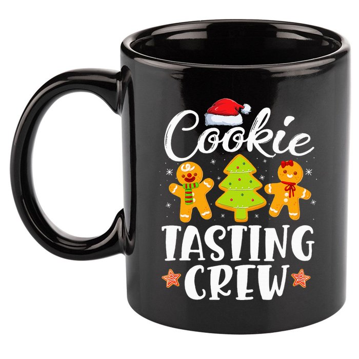 Festive Cookie Tasting Crew Pajama Set for Family Xmas 11oz C Handle Ceramic Mug