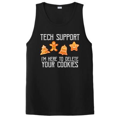 Funny Christmas Tech Support Here To Delete Cookies Xmas PosiCharge Competitor Tank