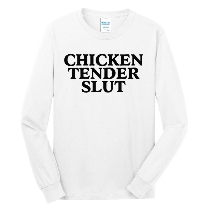 Funny Chicken Tender Slut Trendy Sayings Chicken Nugget Lover Chicken Lover Gi Tall Long Sleeve T-Shirt