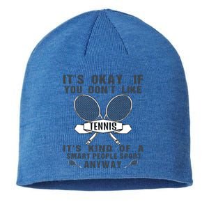 Funny Cute Tennis Tennis Players Sports Humor Great Gift Sustainable Beanie