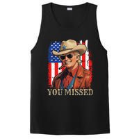 Funny Cowboy Trump 2024 You Missed Western Usa Flag Vintage PosiCharge Competitor Tank