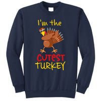 Funny Cutest Turkey Matching Family Group Thanksgiving Party Sweatshirt