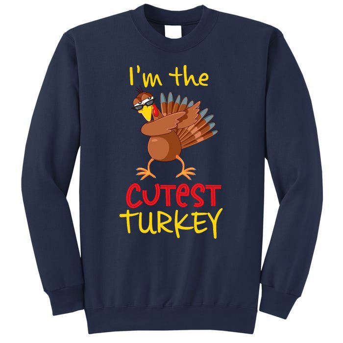 Funny Cutest Turkey Matching Family Group Thanksgiving Party Sweatshirt