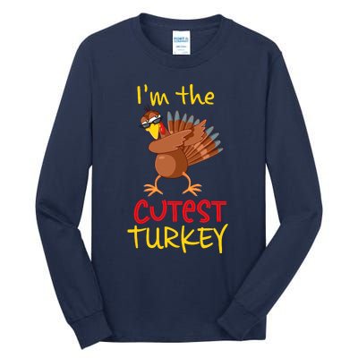 Funny Cutest Turkey Matching Family Group Thanksgiving Party Tall Long Sleeve T-Shirt