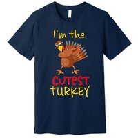 Funny Cutest Turkey Matching Family Group Thanksgiving Party Premium T-Shirt