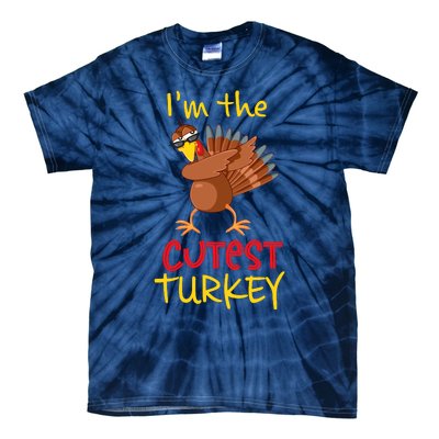 Funny Cutest Turkey Matching Family Group Thanksgiving Party Tie-Dye T-Shirt