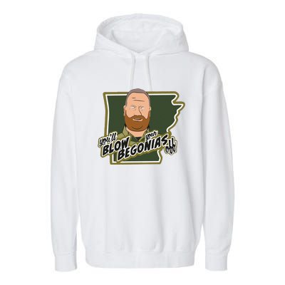 Funny Chief Taylor You’Ll Blow Your Begonias Off Garment-Dyed Fleece Hoodie