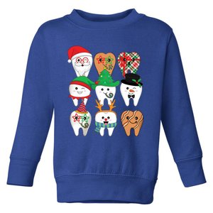 Funny Christmas Teeth Dental Hygiene Dental Squad Gift Toddler Sweatshirt