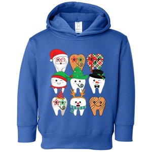 Funny Christmas Teeth Dental Hygiene Dental Squad Gift Toddler Hoodie