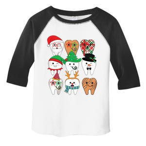 Funny Christmas Teeth Dental Hygiene Dental Squad Gift Toddler Fine Jersey T-Shirt