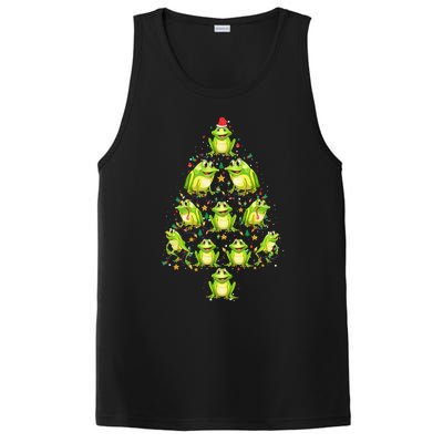 Frog Christmas Tree Funny Xmas Tree For Frog Lovers PosiCharge Competitor Tank